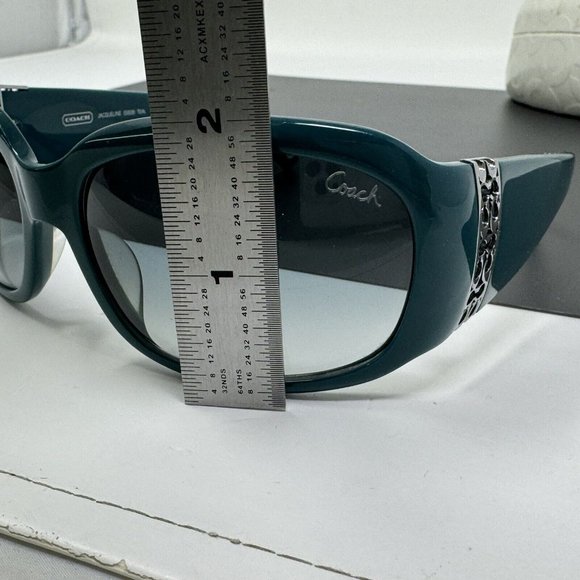 Coach Jacqueline S 828 TEAL Sunglasses With Coach Case main image 6